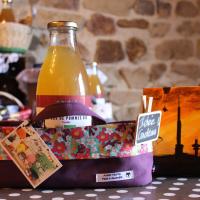 P'tit panier garni tissu vintage fleuri